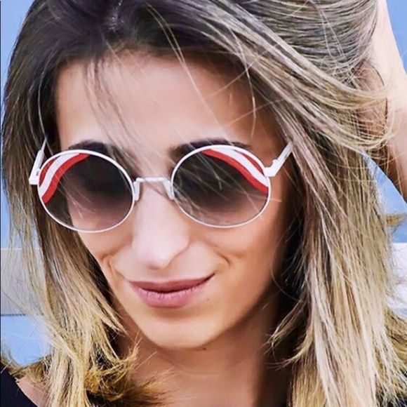 Fendi Red & White Sunglasses main image 6